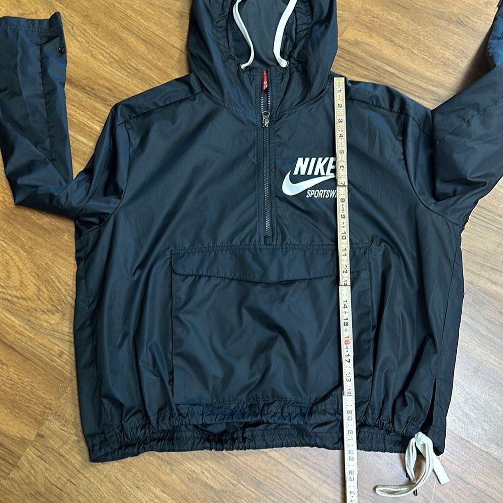 Nike Women's Archive Sportswear Black Jacket Spell Out Retro Sz Small - Picture 12 of 13